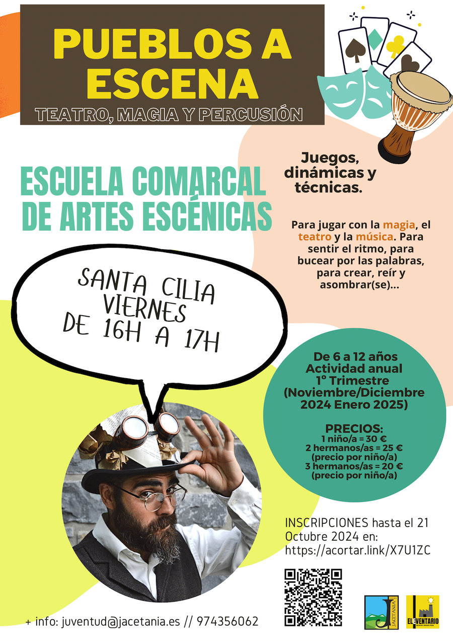 ¡La Escuela Comarcal de Artes Escénicas llega a Santa Cilia!