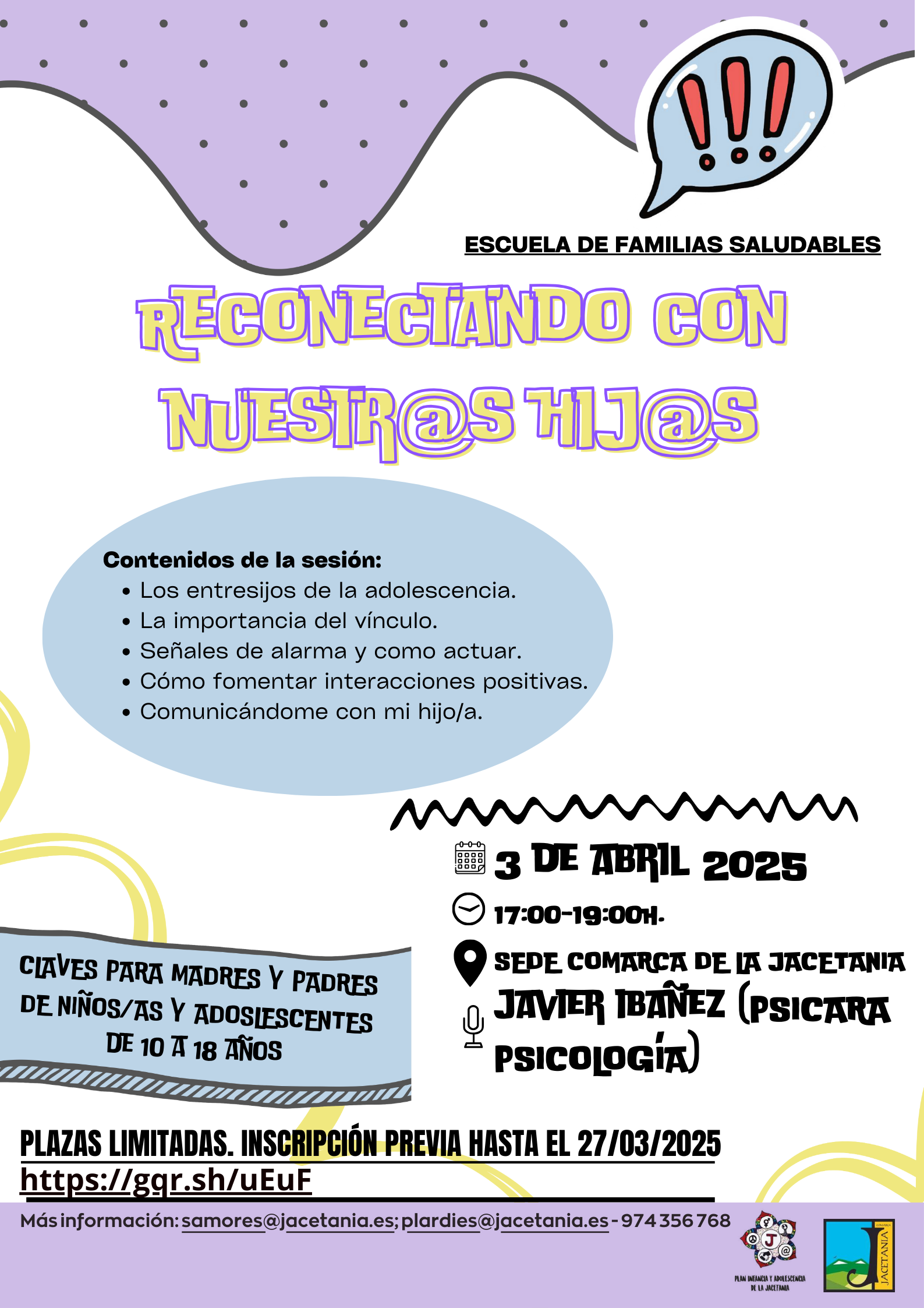 ESCUELA DE FAMILIAS SALUDABLES: Reconectando con nuestr@s hij@s