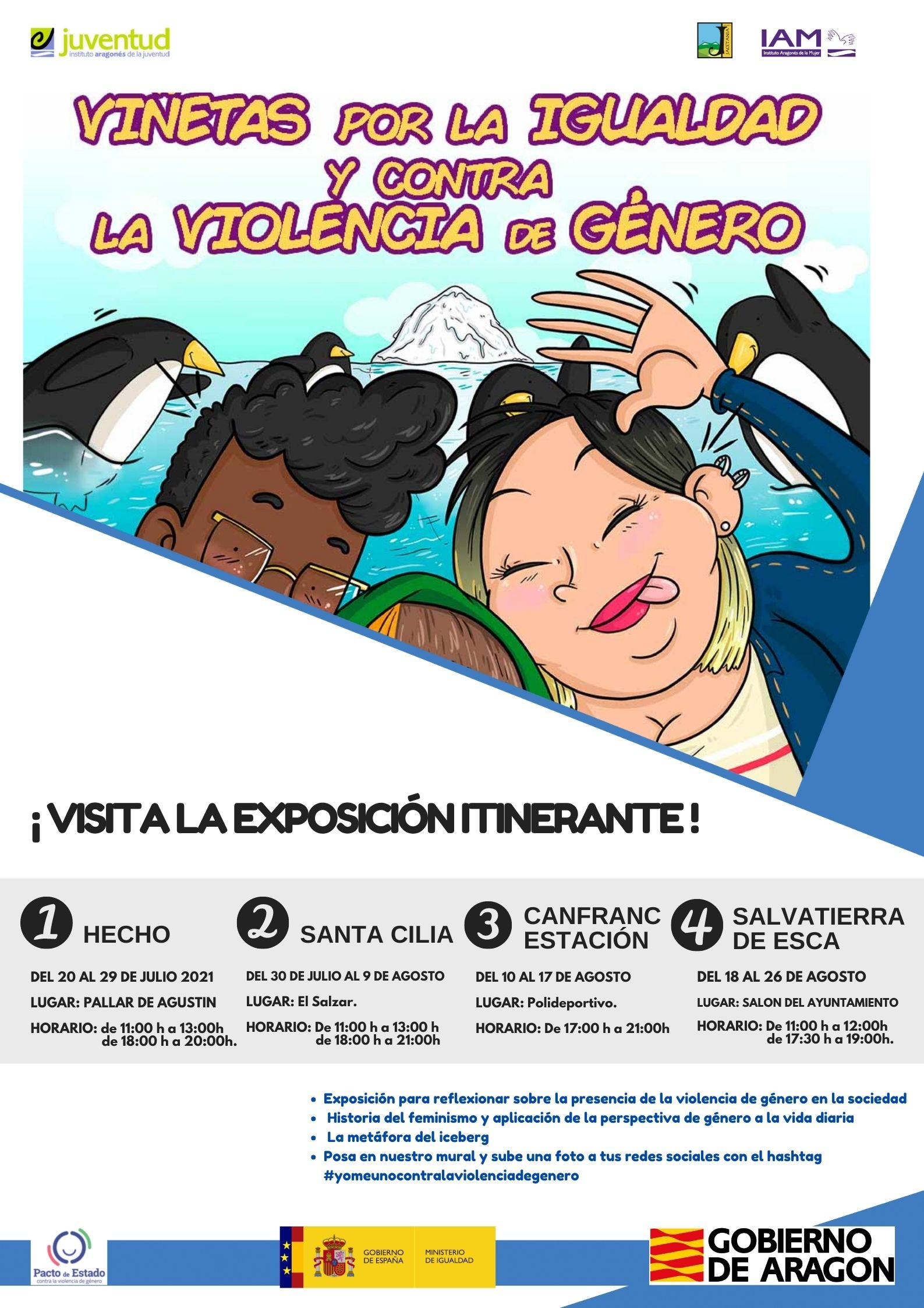Exposición itinerante Viñetas por la Igualdad y contra la Violencia de Género