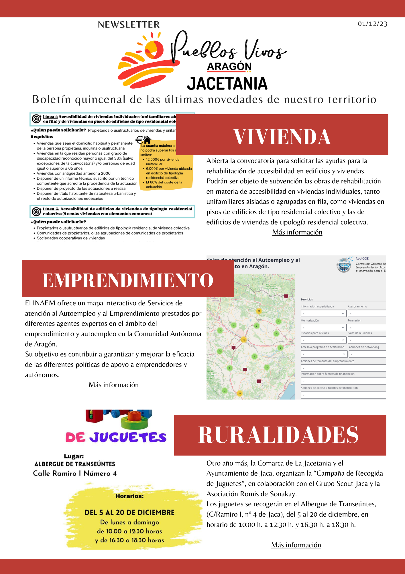 Newsletter PUEBLOS VIVOS JACETANIA
