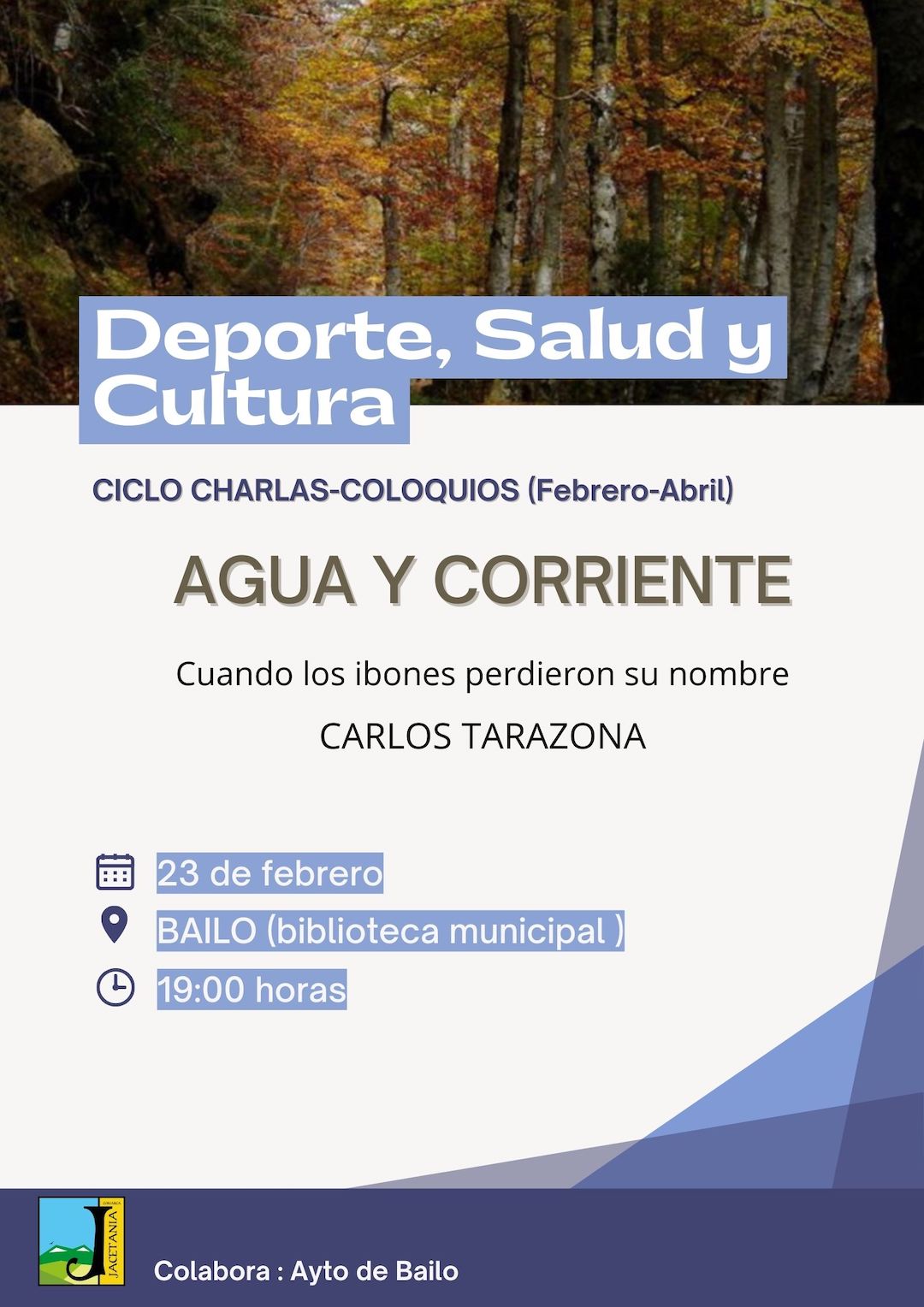 Nuevo Ciclo de Charlas - Coloquio con Carlos Tarazona