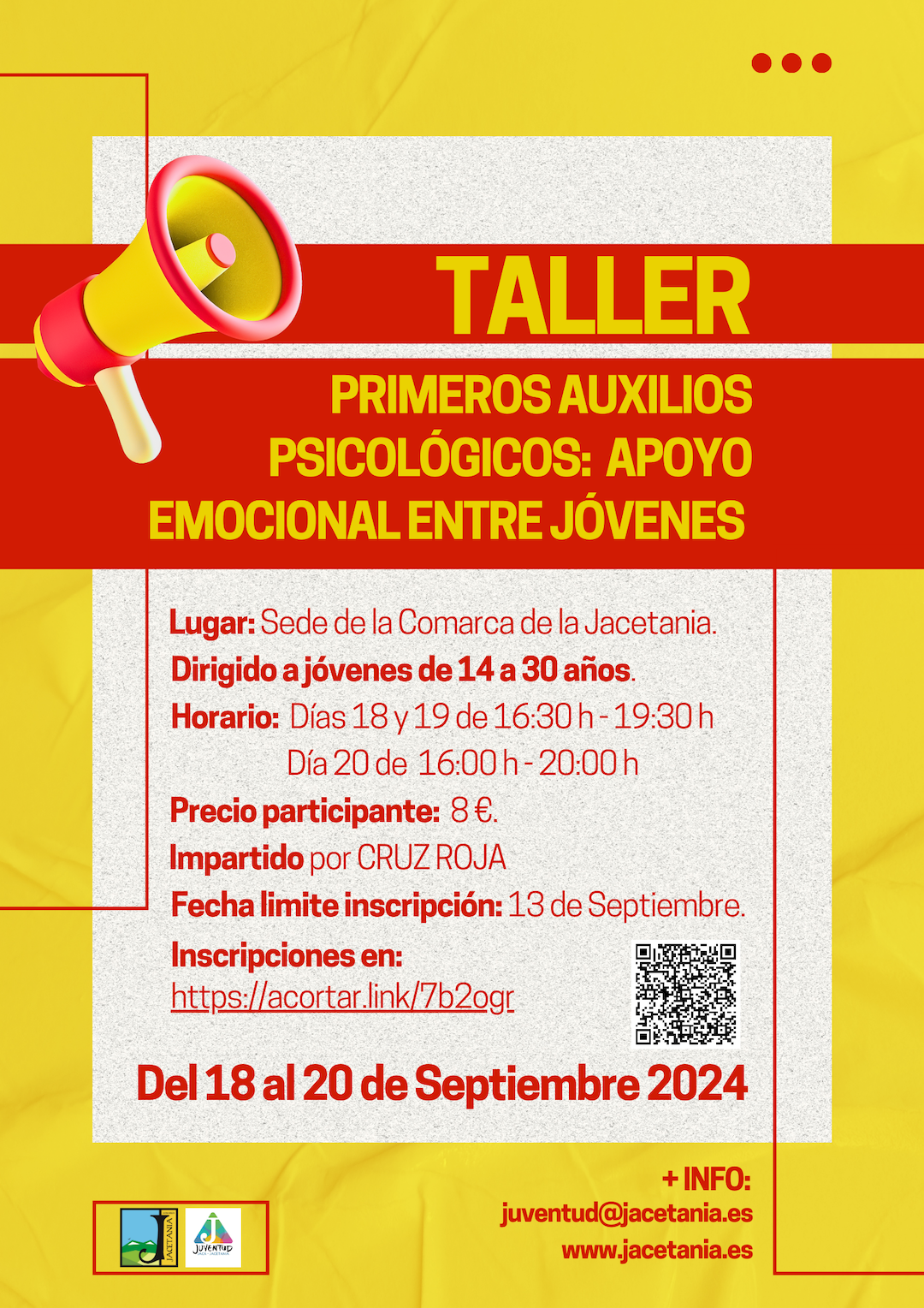 Taller de Primeros Auxilios Psicológicos: Apoyo Emocional entre Jóvenes