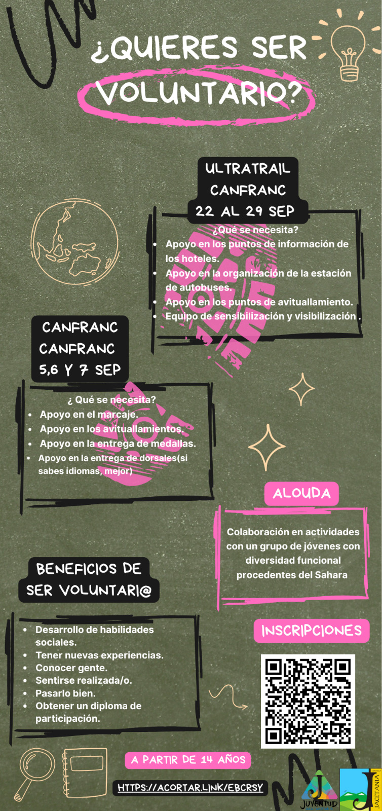 VOLUNTARIADO EN LA CANFRANC-CANFRANC y ULTRATRAIL DE CANFRANC