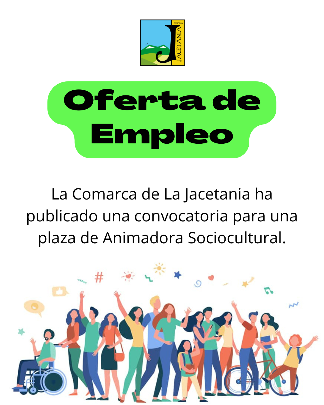 La Comarca de La Jacetania convoca una plaza de Animadora Sociocultural y bolsa de empleo